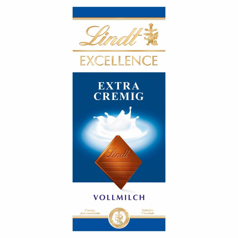 Lindt EXCELLENCE Extra Cremig Vollmilchschokolade (100g Tafel) Lindt EXCELLENCE Extra Cremig Vollmilchschokolade (100g Tafel)