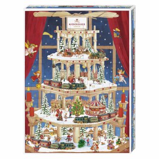 500G ADV.KALENDERPYRAMIDE NIEDEREGGER