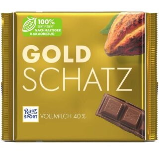 Ritter Sport Goldschatz Vollmilchschokolade (145g Tafel)