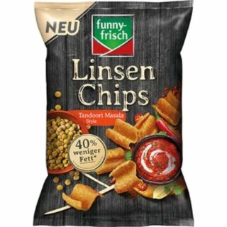 funny frisch Linsenchips Tandoori Masala (90g Beutel)