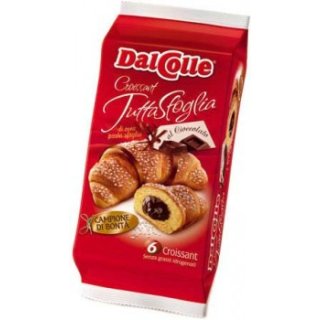 DalColle Croissant mit Schokocreme gefüllt (240g Packung)