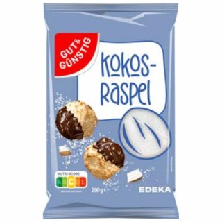 Gut & Günstig Kokosraspeln fein (200g Packung)