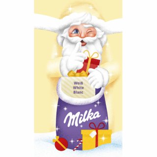 90G MILKA WEIHNACHTSMANN WEISS