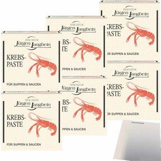 Jürgen Langbein Krebs-Suppen-Paste 6er Pack (6x50g Würfel) + usy Block