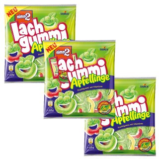 Storck Nimm 2 Lachgummi Apfellinge 3er Pack (3x225g Beutel)