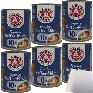Bärenmarke Die Ergiebige 10% Fett Ergibige Kaffee-Milch Kondensmilch 6er Pack (6x340g Dose) + usy Block