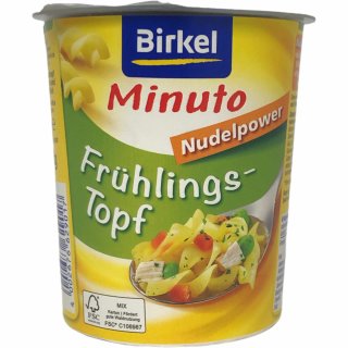 Birkel Minuto Frühlingstopf Nudelpower 52g  MHD 11.10.2023 Restposten Sonderpeis
