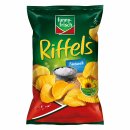Funny-Frisch Riffels Naturell Kartoffelchips 6er Pack (6x150g Packung) + usy Block
