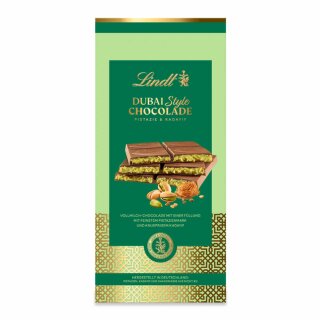 Lindt Dubai Style Chocolade. (150g Tafel)