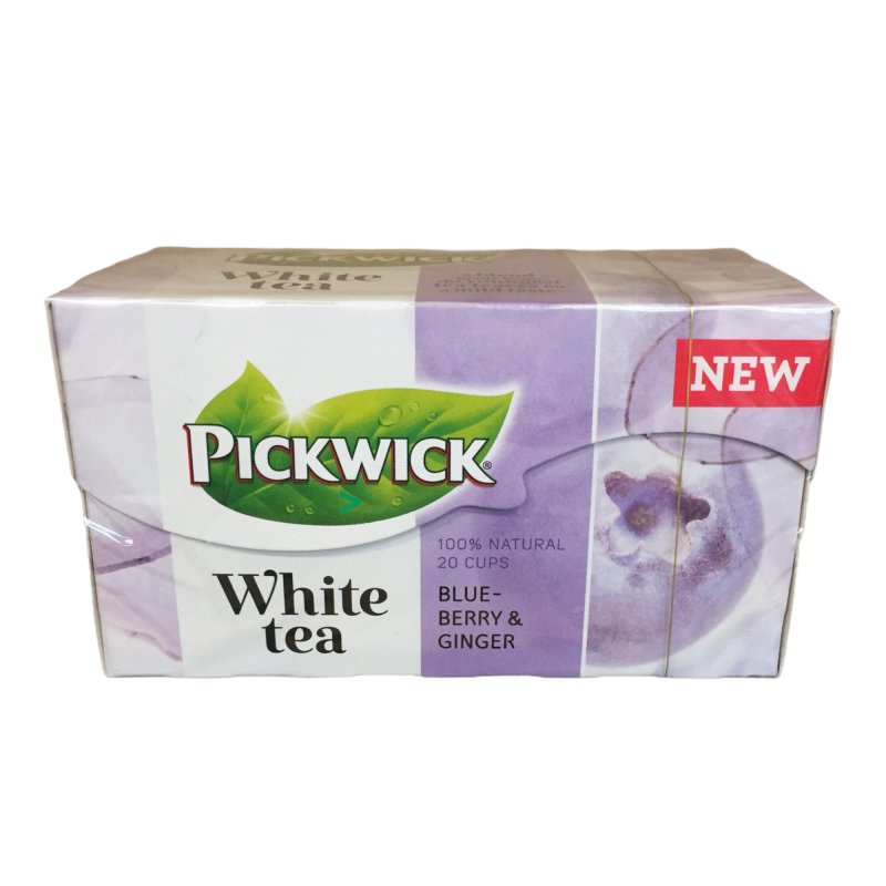 Pickwick White Tea Blaubeere & Ingwer 20x1,5g MHD 09.2023 Restposten
