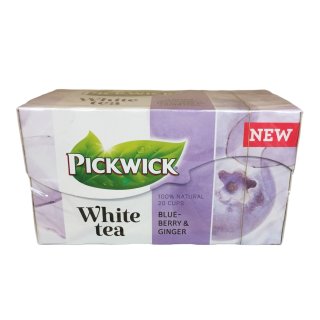 Pickwick White Tea Blaubeere & Ingwer 20x1,5g MHD 09.2023 Restposten Sonderpreis