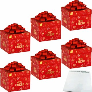 Mon Cheri Geschenkbox Präsent 6er Pack (6x283g Packung) + usy Block
