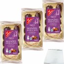Gut&Günstig Mandelhörnchen edles Marzipangebäck veredelt mit 14 % Zartbitterschokolade 3er Pack (3x175g Packung) + usy Block