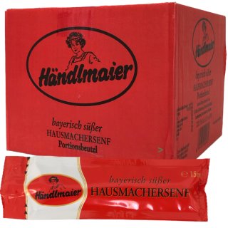 Händlmaiers Hausmachersenf süß Süßer Senf (200x15 ml)  MHD 30.08.2023 Restposten Sonderpreis