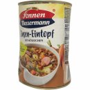 Sonnen Bassermann Linseneintopf mit Würstchen 400g B Ware Beule in Dose Sonderpreis