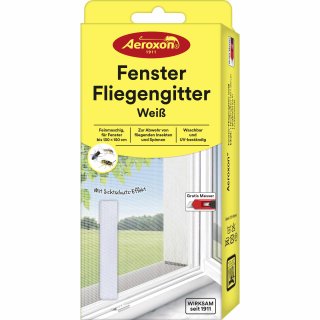 Aeroxon Fensterfliegengitter weiss 130 x 150 cm