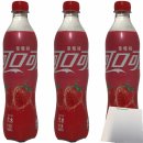 Coca Cola Strawberry China 3er Pack (3x500ml Flasche) + usy Block