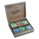 Pickwick Teebox aus Bambus mit 6 Sorten Tee (60 Teebeutel Box)