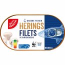 Gut&Günstig Heringsfilets in Champignoncreme mit Champignonstückchen 3er Pack (3x200g Dose) + usy Block