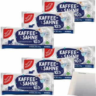 G&G Kaffeesahne 10% Fett ohne Gentechnik 6er Pack (120x10g Portionen) + usy Block