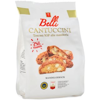 Belli Cantuccini Gebäck mit 25% Mandeln 250g 18.10.2023 Restposten Sonderpreis