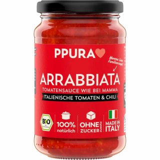Ppura Bio Sugo Arrabbiata (1x340g Glas)