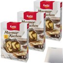 Kathi Backmischung für Marmorkuchen 3er Pack (3x450g Packung) + usy Block