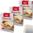 Kathi Backmischung Cheesecake Käsekuchen 3er Pack (3x420g Packung) + usy Block