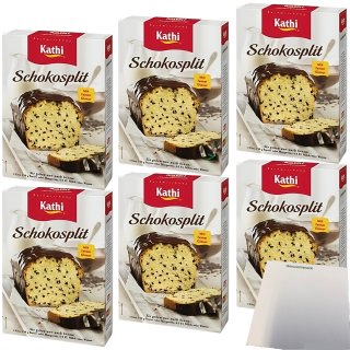 Kathi Backmischung für Schokosplit-Kuchen 6er Pack (6x450g Packung) + usy Block