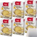 Kathi Backmischung für Zitronenkuchen mit Glasur 6er Pack (6x485g Packung) + usy Block