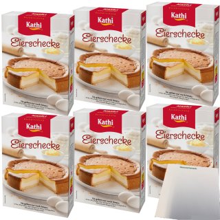 Kathi Backmischung für Eierschecke 6er Pack (6x545g Packung) + usy Block