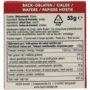 hoch Back-Oblaten mit dem zarten Biss 70mmØ (3x53g Packung) + usy Block