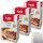 Kathi Backmischung Tortenmehl 3er Pack (3x400g Packung) + usy Block
