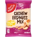 Gut&Günstig Cashew-Erdnuss-Mix mit Honig und Salz lecker karamellisiert 6er Pack (6x200g Packung) + usy Block