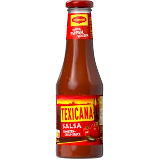Texicana Salsa Tomaten Chili Sauce 500ml MHD 11.2023 Restposten Sonderpreis