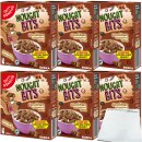Gut&Günstig Nougat Bits Getreidekissen mit cremiger Nougatfüllung 6er Pack (6x375g Packung) + usy block