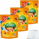 Gut&Günstig Dragierte Erdnüsse bunt mit Schokolade 3er Pack (3x250g Packung) + usy Block