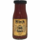 Nick the easy rider BBQ Hot Chili Sauce 6er Pack (6x140ml Flasche) + usy Block