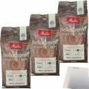 Melitta Ganze Kaffeebohnen Bella Crema Selection 100% Arabica Röstgrad 3 3er Pack (3x1kg Packung) + usy Block