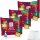 Ritter Sport Bunter Weihnachtsmix 3er Pack (3x195g Packung) + usy Block