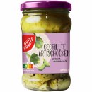 Gut&Günstig Gegrillte Artischocken geviertelt in Sonnenblumenöl mit mediterranen Kräutern und Knoblauch verfeinert 6er Pack (6x280g Glas) + usy Block