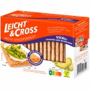 Leicht&Cross Knusperbrot Vital 6er Pack (6x125g Packung) + usy Block