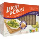 Leicht&Cross Knusperbrot Vital 6er Pack (6x125g Packung) + usy Block