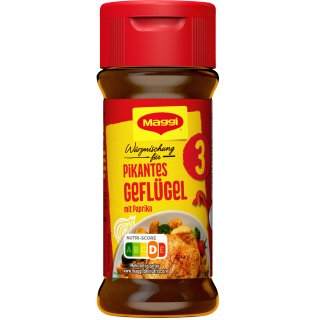 Maggi Würzmischung Nr. 3 pikantes Geflügel (65g Glas) MHD 09.2023 Restposten zum Sonderpreis