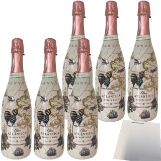 Bubbles Alma Atlantica Schaumwein Mencia Rose 7% Vol. 6er Pack (6x0,75L Flasche) + usy Block