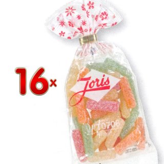 Joris Citros Sachets saures Weingummi mit unterschiedlichem Fruchtgeschmack (16x130g Packung)