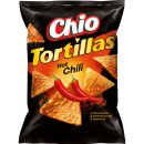 Chio Tortillas Hot Chilli 3er Pack (3x110g Packung) + usy Block