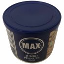 Max Jumbo Erdnüsse geröstet & ungesalzen 6er Pack (6x300g Dose) + usy Block