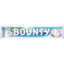 Bounty Einzelriegel Gefüllte Milchschokolade mit saftigem weissem Kokosmark 3er Pack (3x57g Riegel) + usy Block