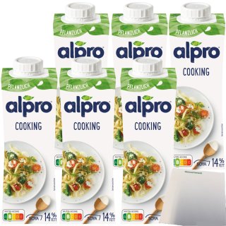 Alpro Soja Cuisine zum Kochen 6er Pack (6x250ml Packung) + usy Block